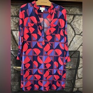 Women’s Size 12 geometric shapes dress.